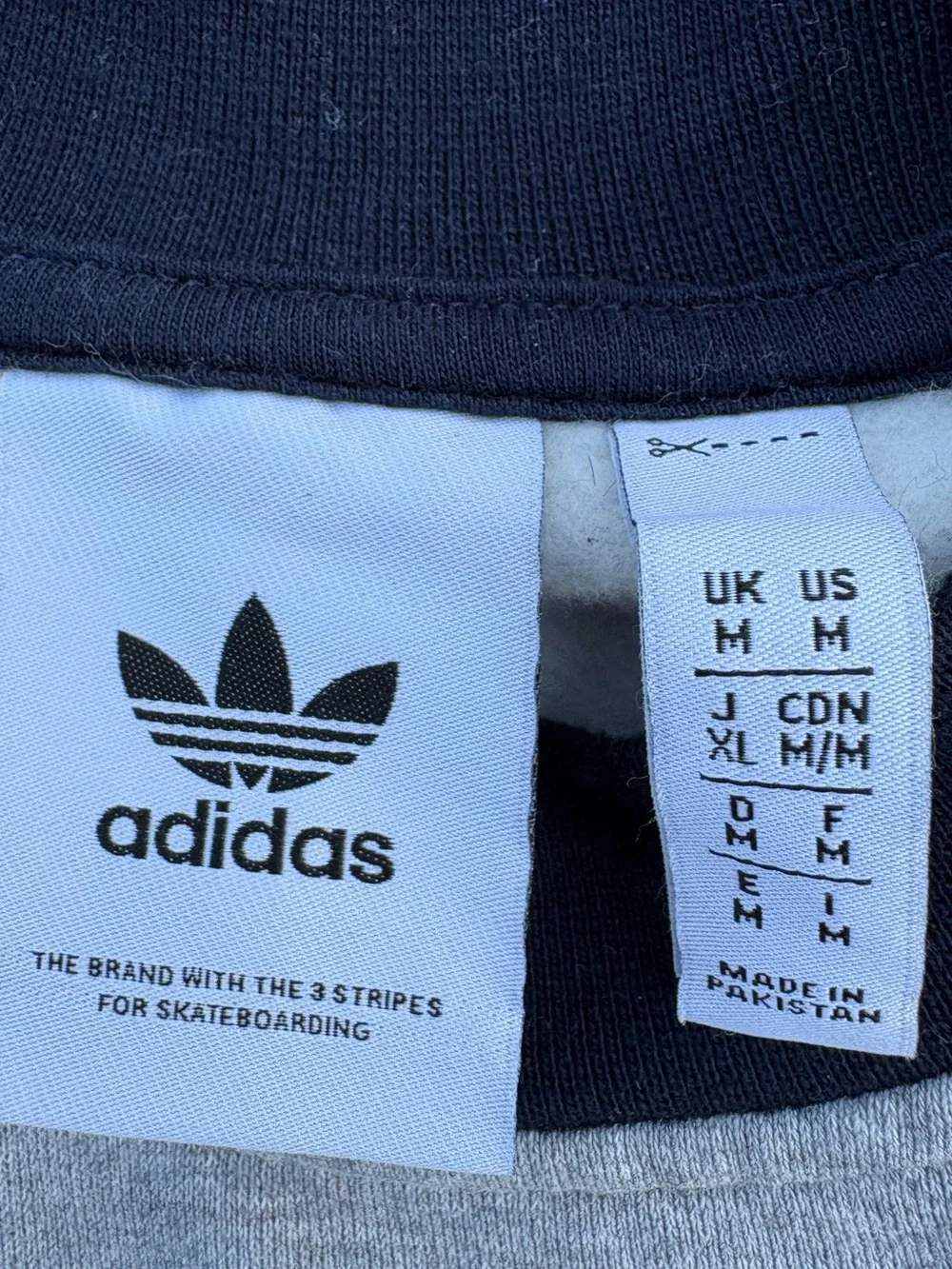adidas Gray Crewneck Sweatshirt with Black Trim